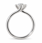 Princess Diamond Solitaire Twist Ring