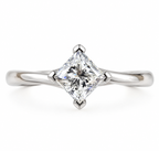 Princess Diamond Solitaire Twist Ring