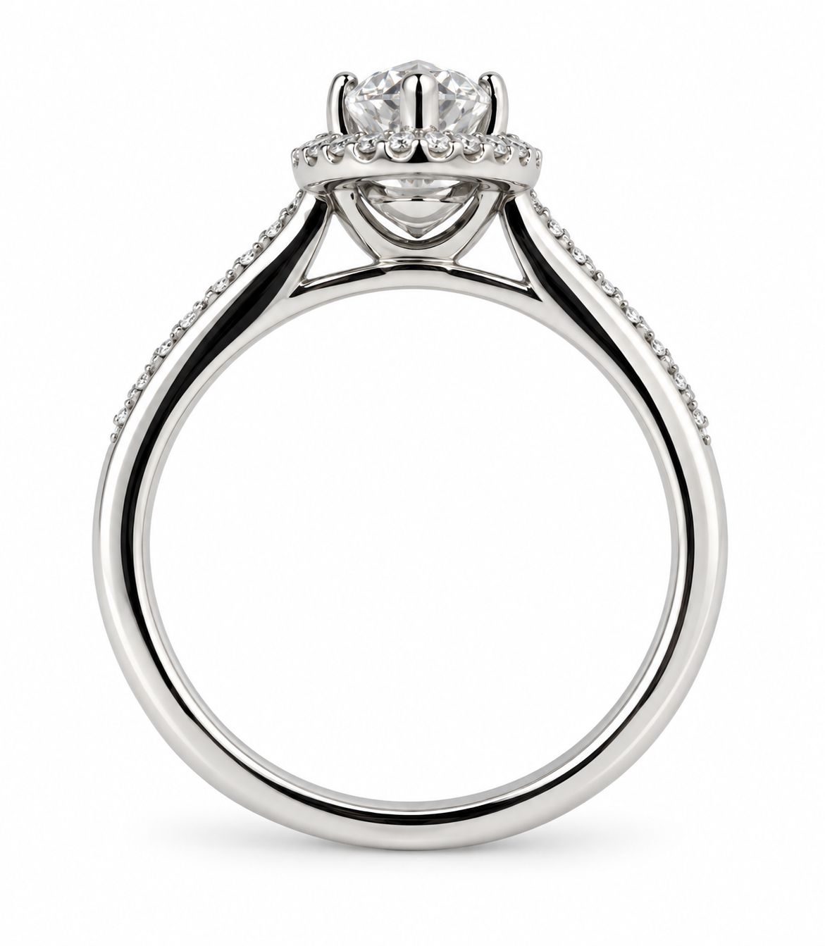 Marquise Diamond Halo Ring