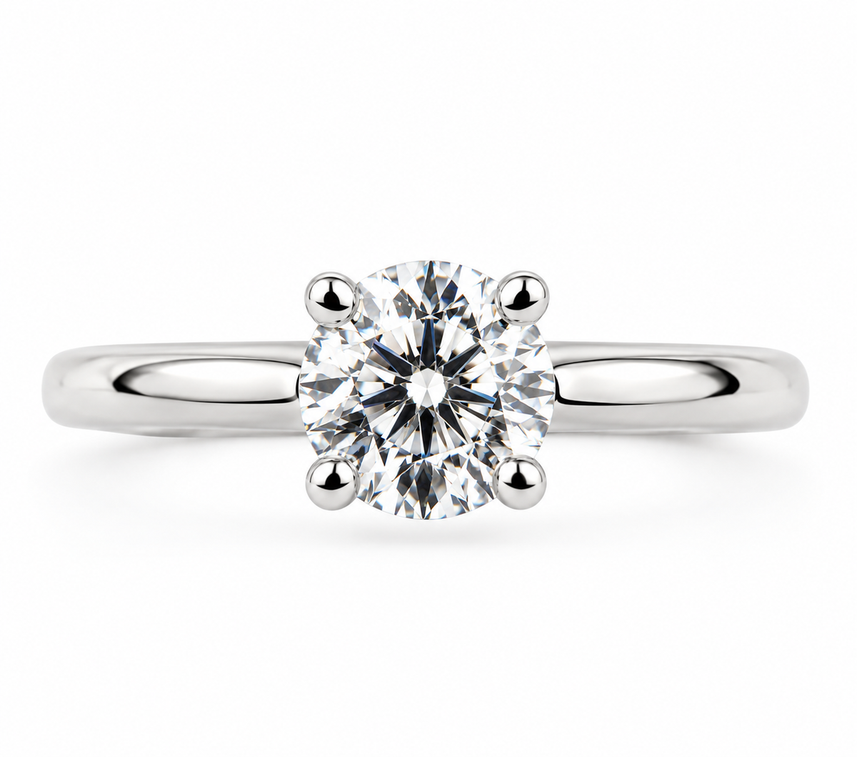 Round Diamond Solitaire Ring