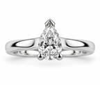 Pear Diamond Solitaire Ring