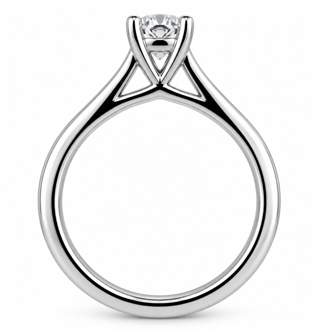 Pear Diamond Solitaire Ring