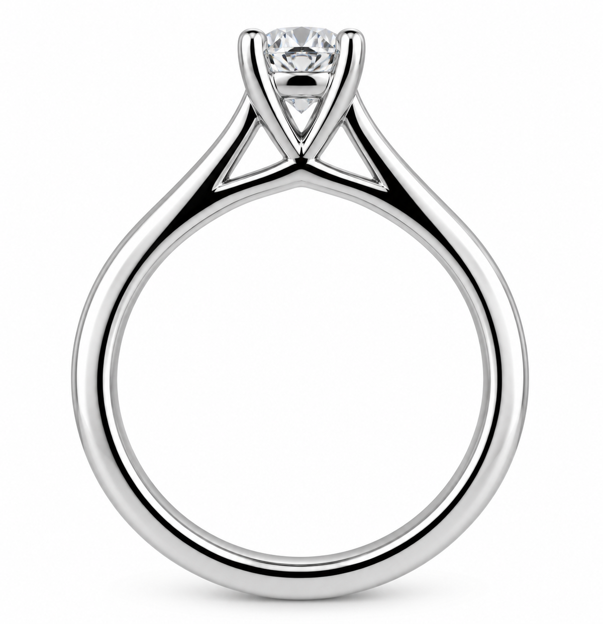 Pear Diamond Solitaire Ring