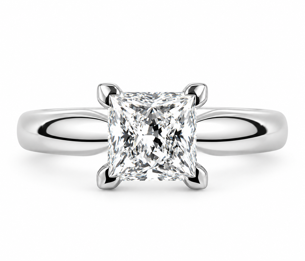 Princess Diamond Solitaire Ring