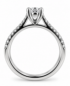 Round Diamond and Diamond Shoulders