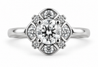Vintage Cluster Diamond Ring