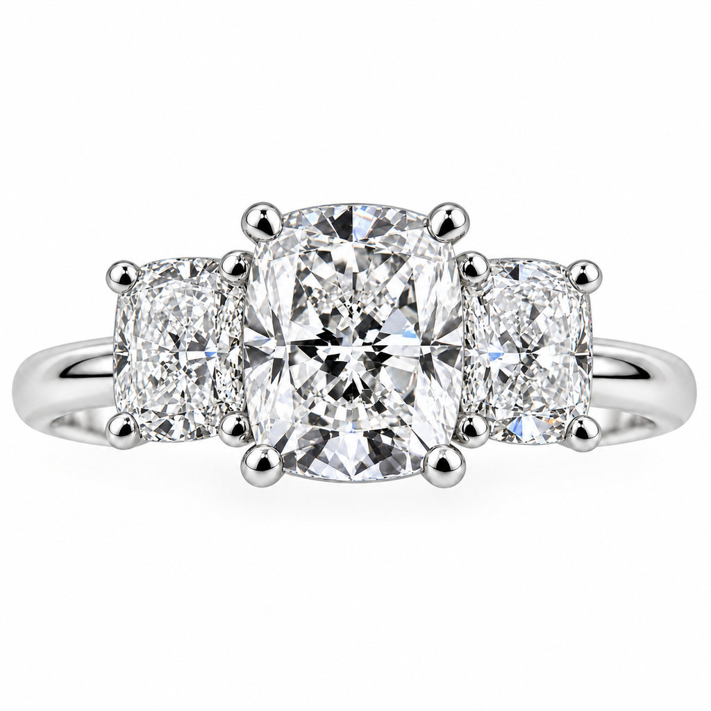 Cushion Diamond Trilogy
