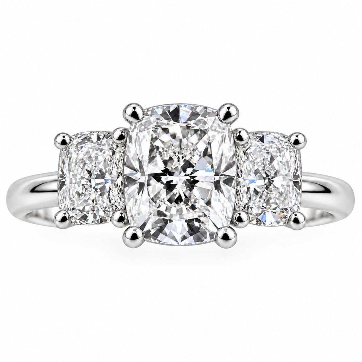 Cushion Diamond Trilogy
