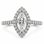 Marquise Diamond Halo Ring