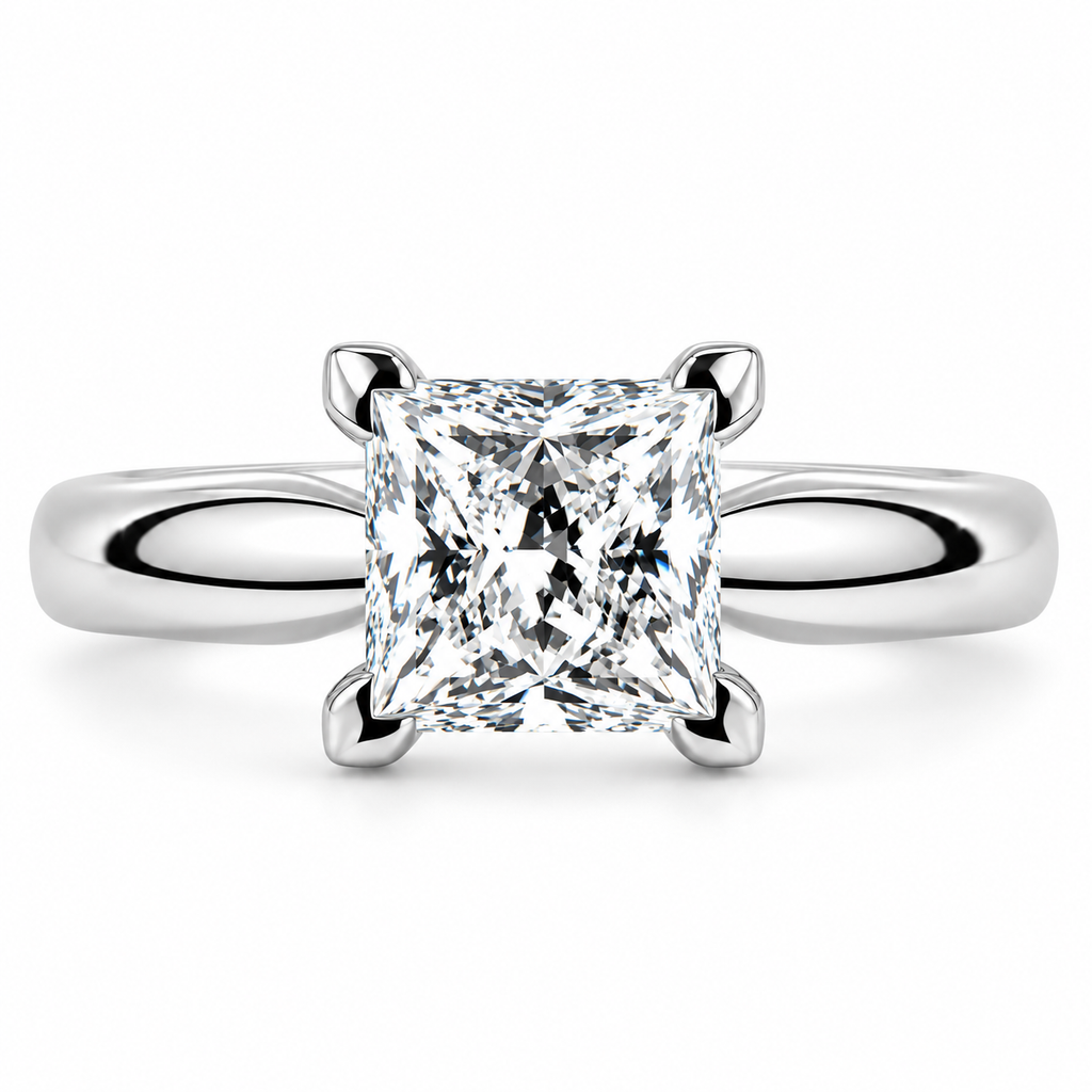 Princess Diamond Solitaire Ring