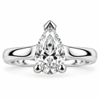 Pear Diamond Solitaire Ring