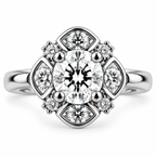 Vintage Cluster Diamond Ring
