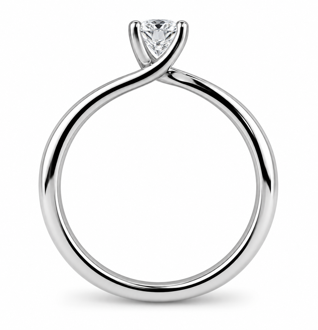 Pear Diamond Solitaire Ring