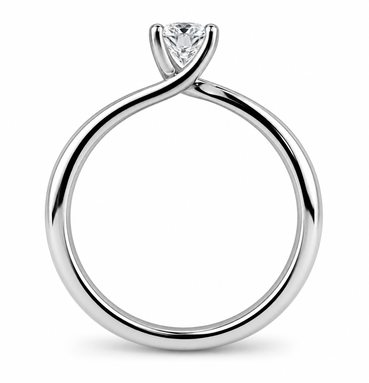 Pear Diamond Solitaire Ring