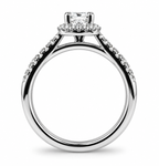 Princess Diamond Halo Ring