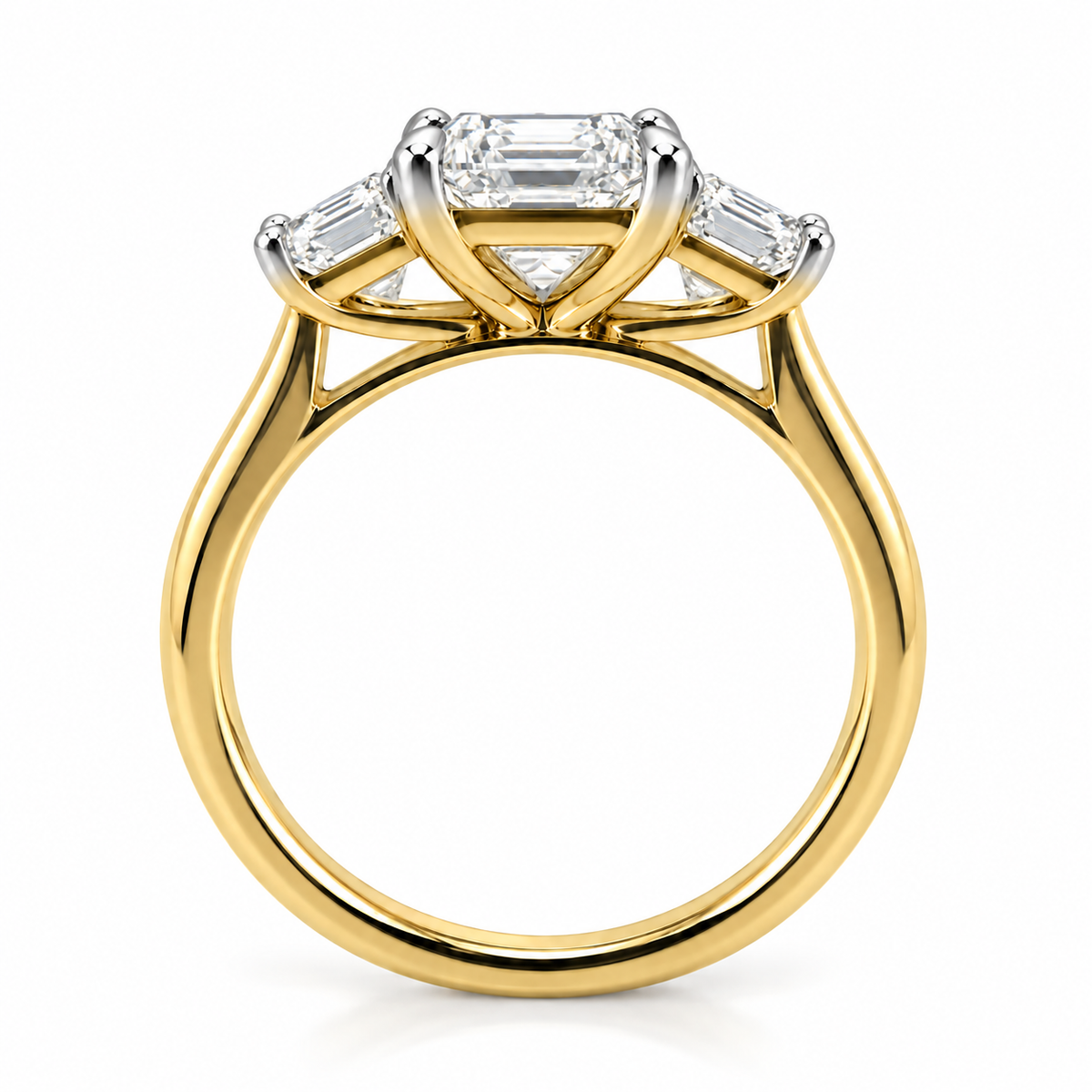 Lab Grown Emerald Diamond Trilogy