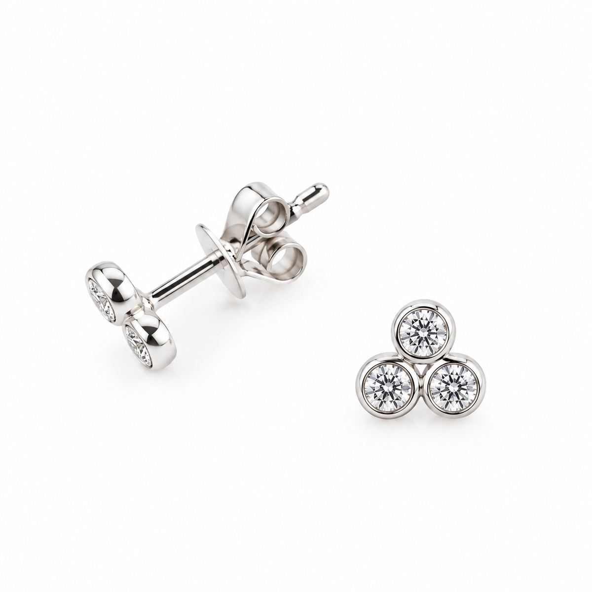 Tri Rubover Diamond Studs