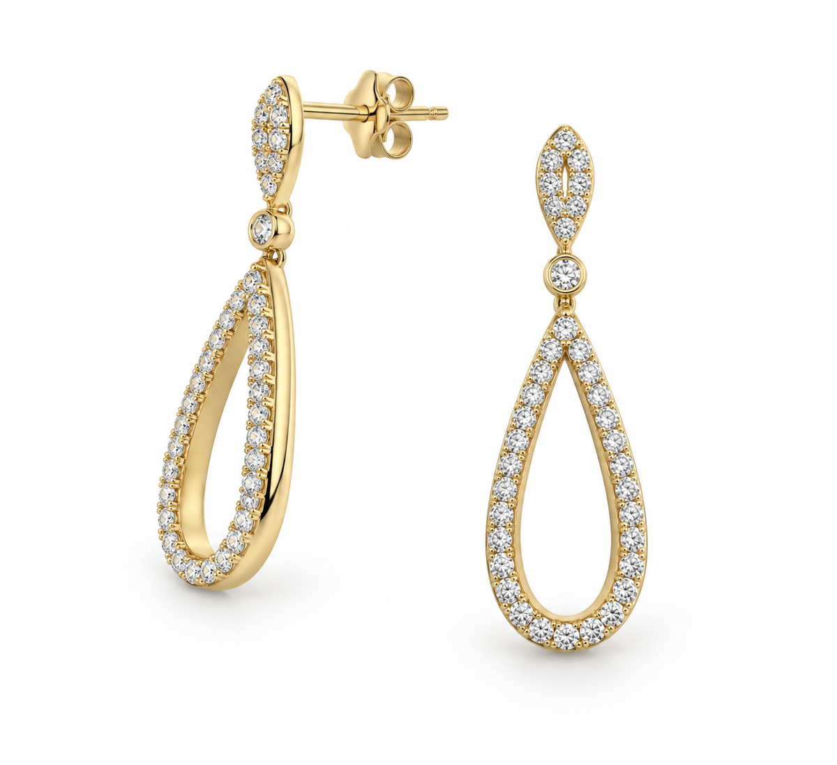 Droplet Diamond Earrings