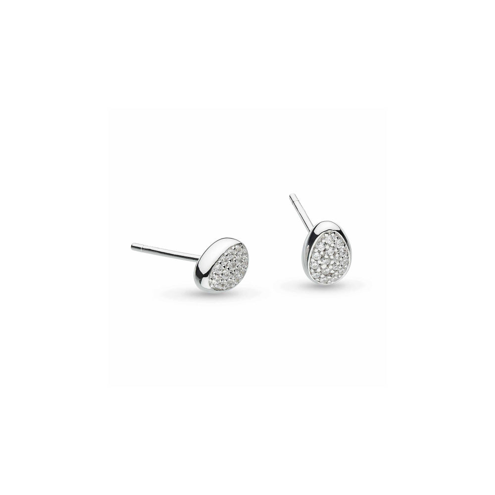 Coast Pebble Glisten Pavé Stud Earrings