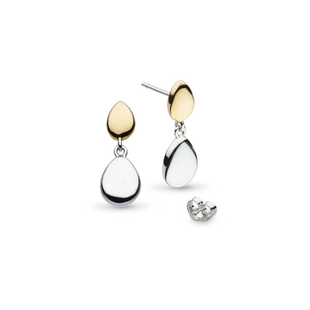 Coast Pebble Golden Drop Earrings