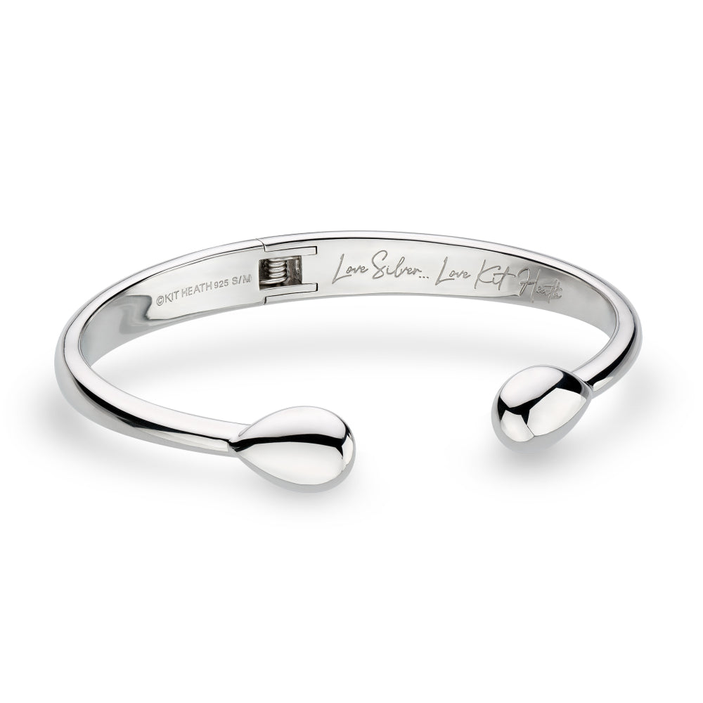 Coast Pebble Smooth Hinged Bangle