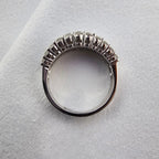 Triple Row Sapphire and Diamond Ring