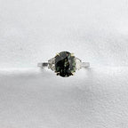 Green Tourmaline and Diamond Trilogy