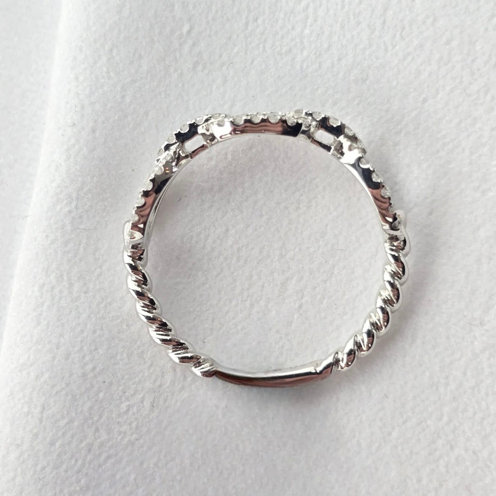 Diamond Buckle Dress Ring