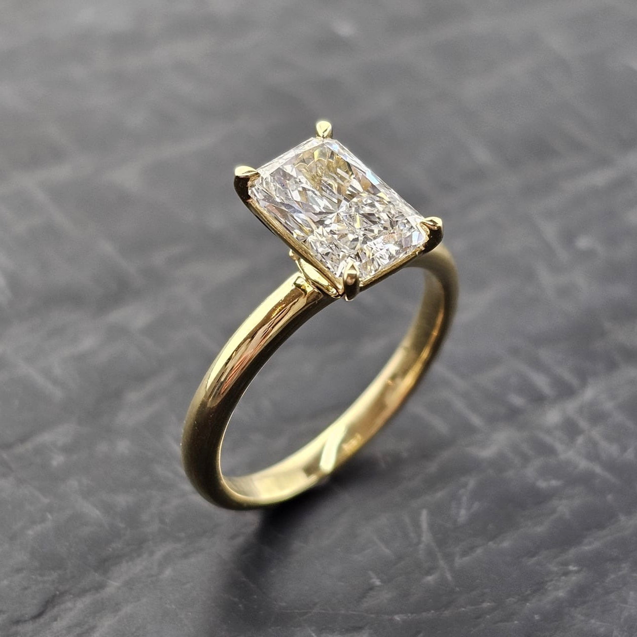 The Hannah Radiant Cut Solitaire Lab Grown Diamond Ring