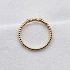Rope Diamond Detail Ring