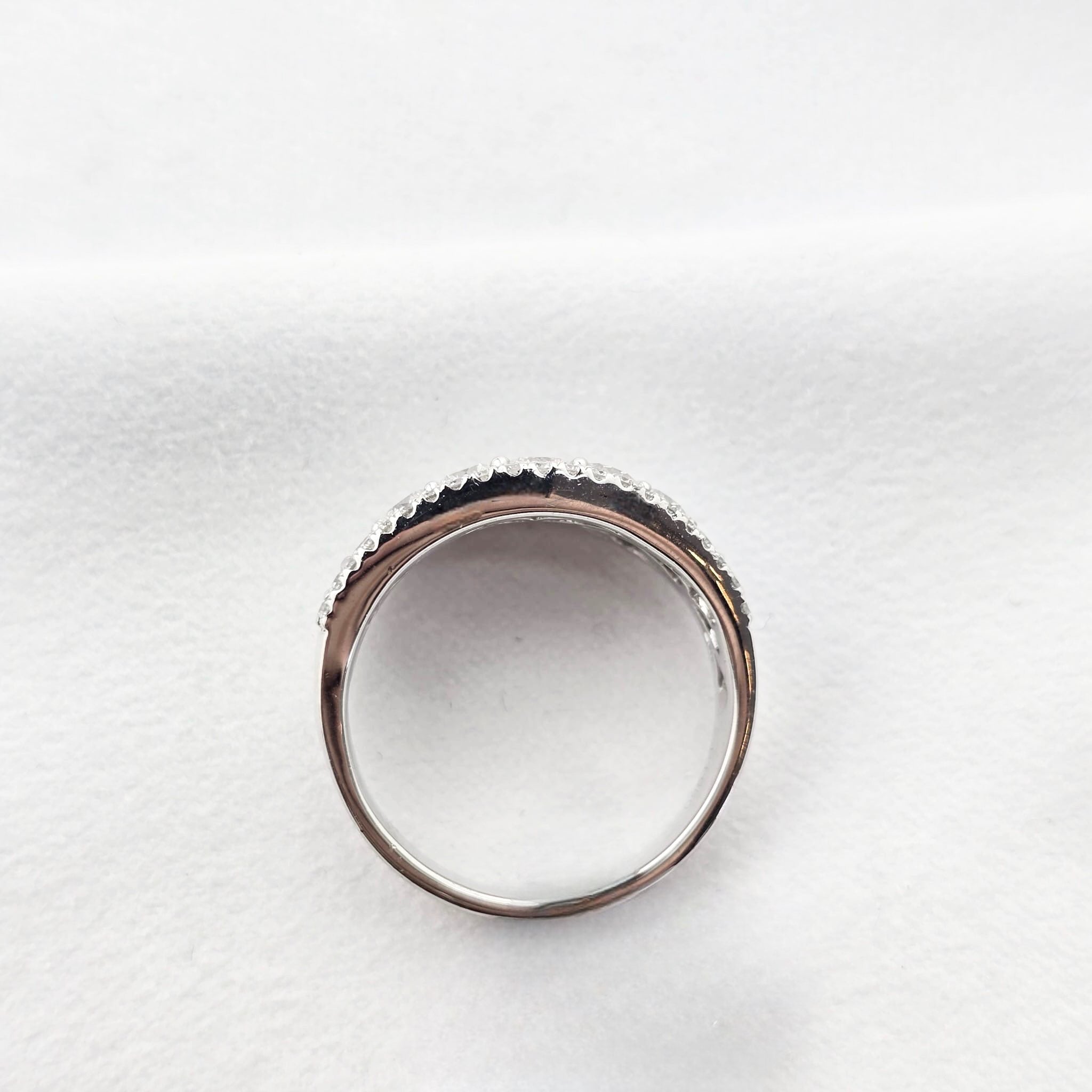 Broad Diamond Dress Ring