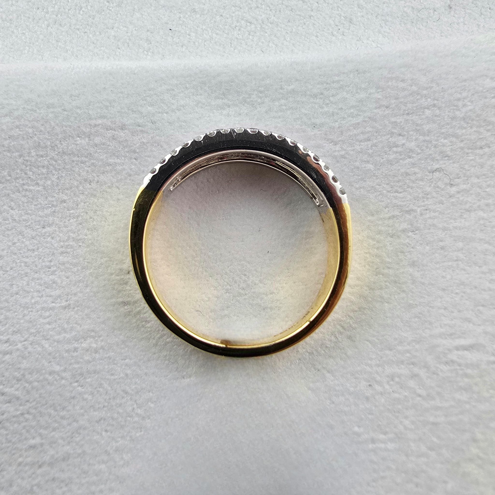 Ruby and diamond claw set dress ring