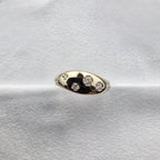 Scattered Diamond Shaped Ring