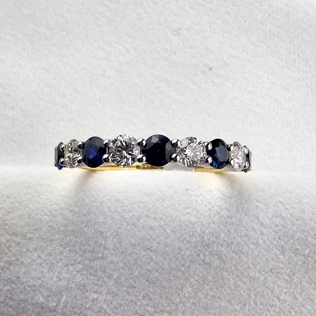 Sapphire and Diamond Eternity Ring