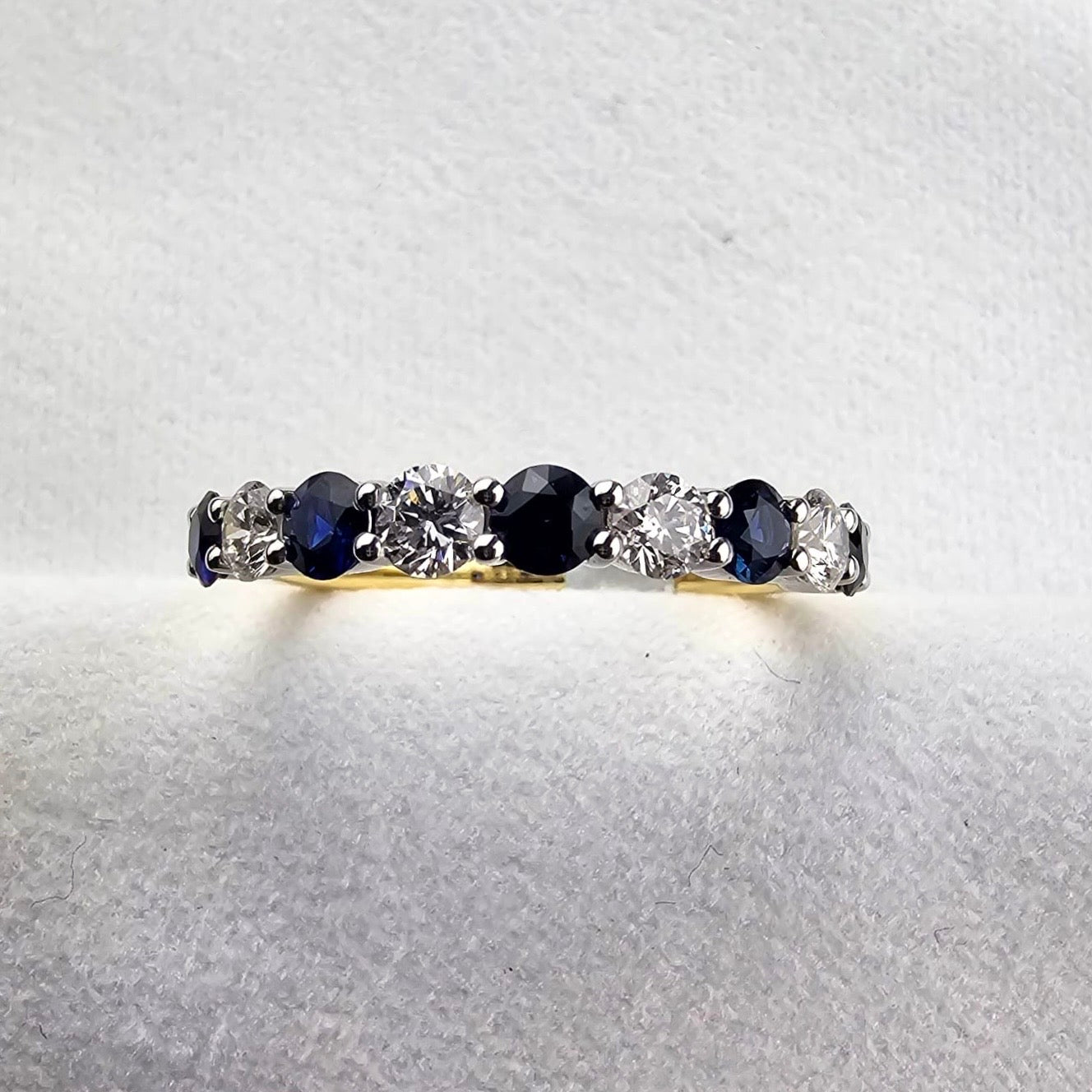 Sapphire and Diamond Eternity Ring