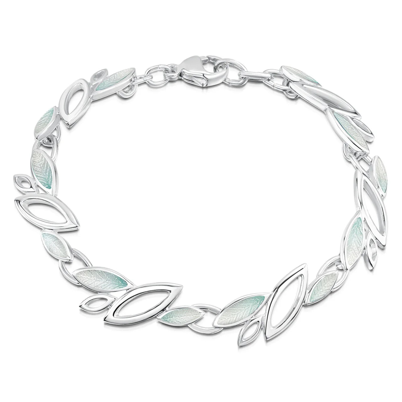 Seasons Sterling Silver Bracelet in Winter Enamel