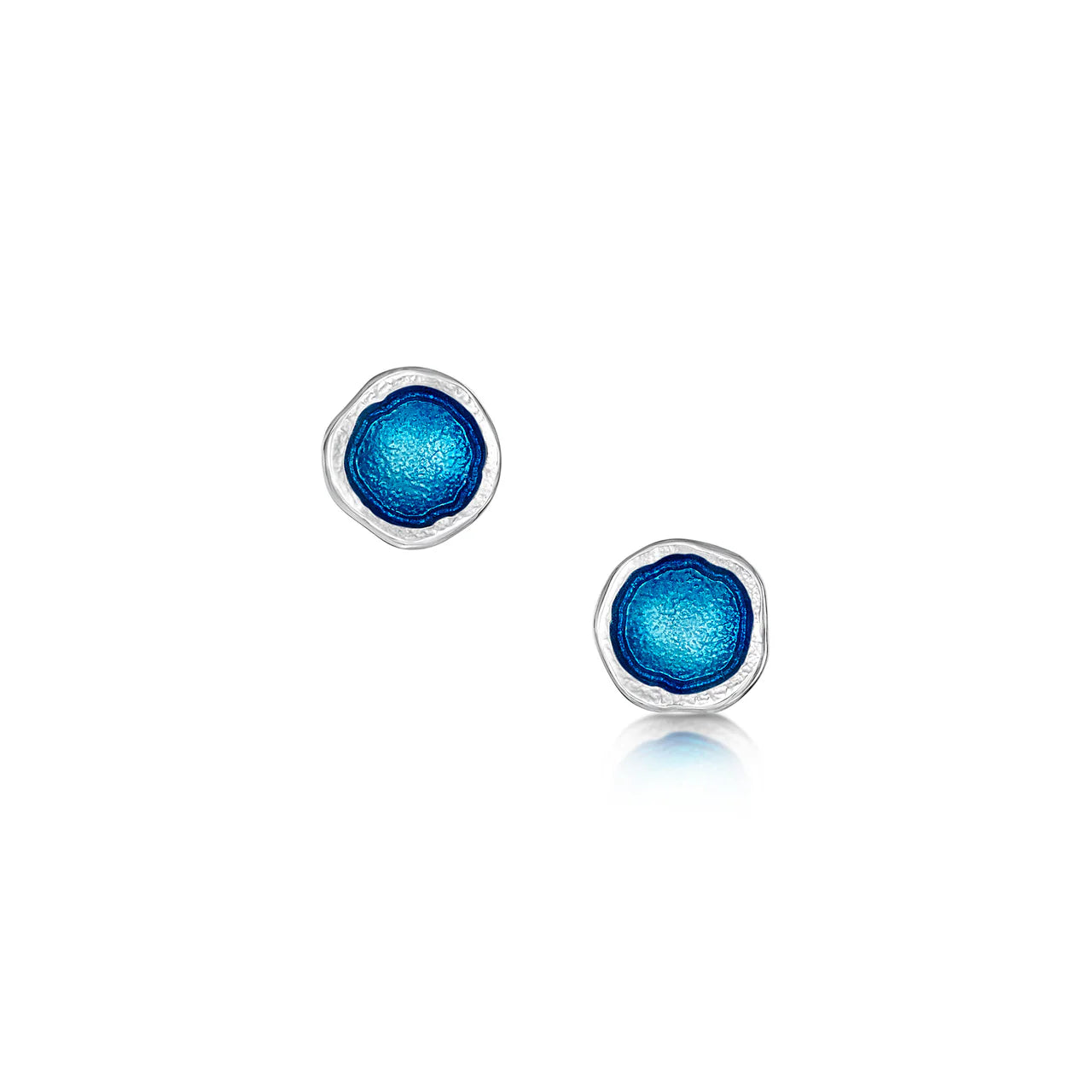Lunar Bright Petite Stud Earrings in Tropical Enamel