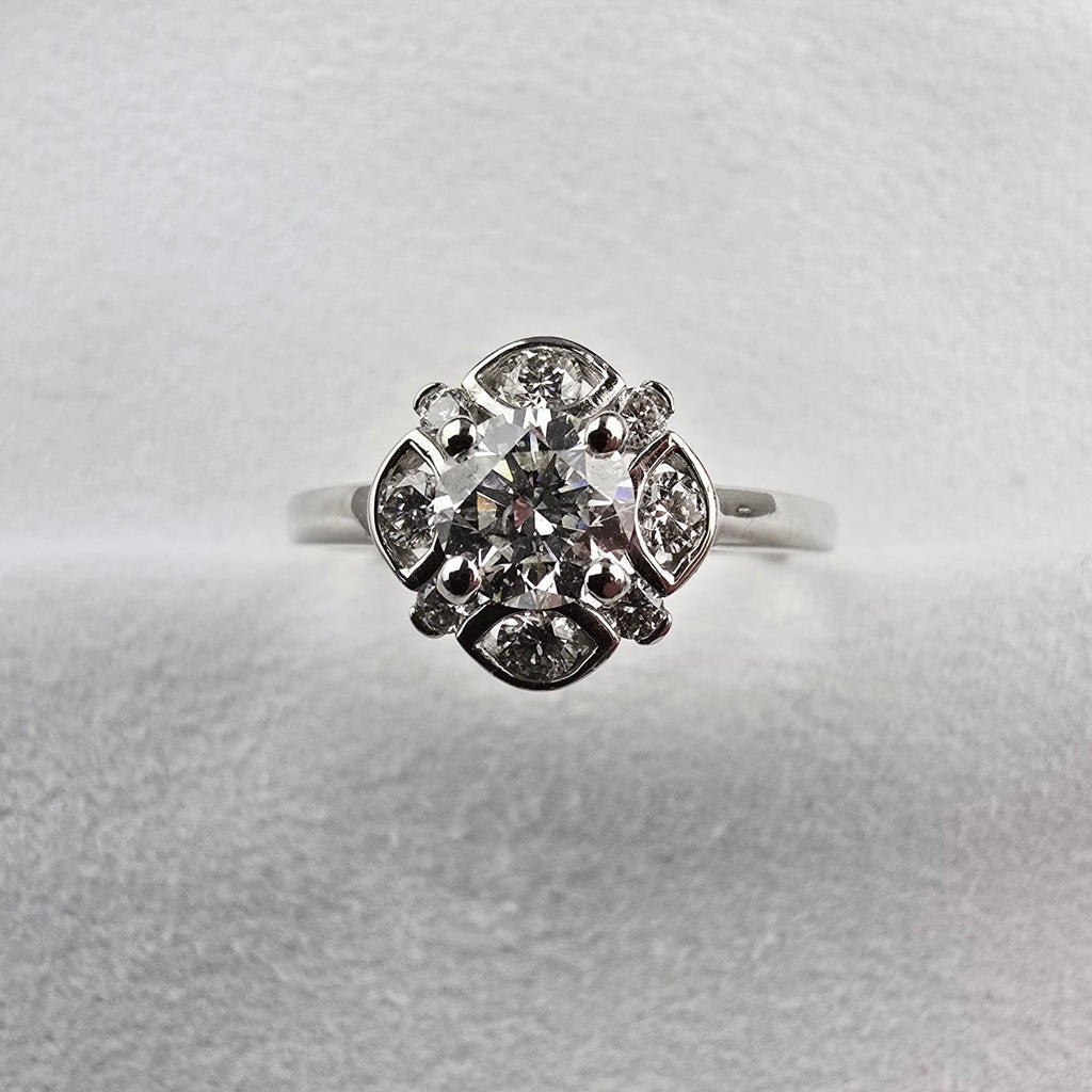 Vintage Cluster Diamond Ring