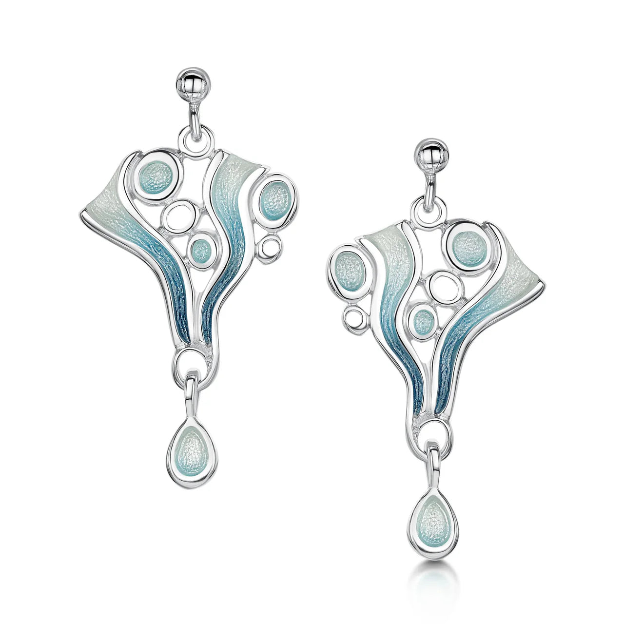 Arctic Stream Droplet Earrings