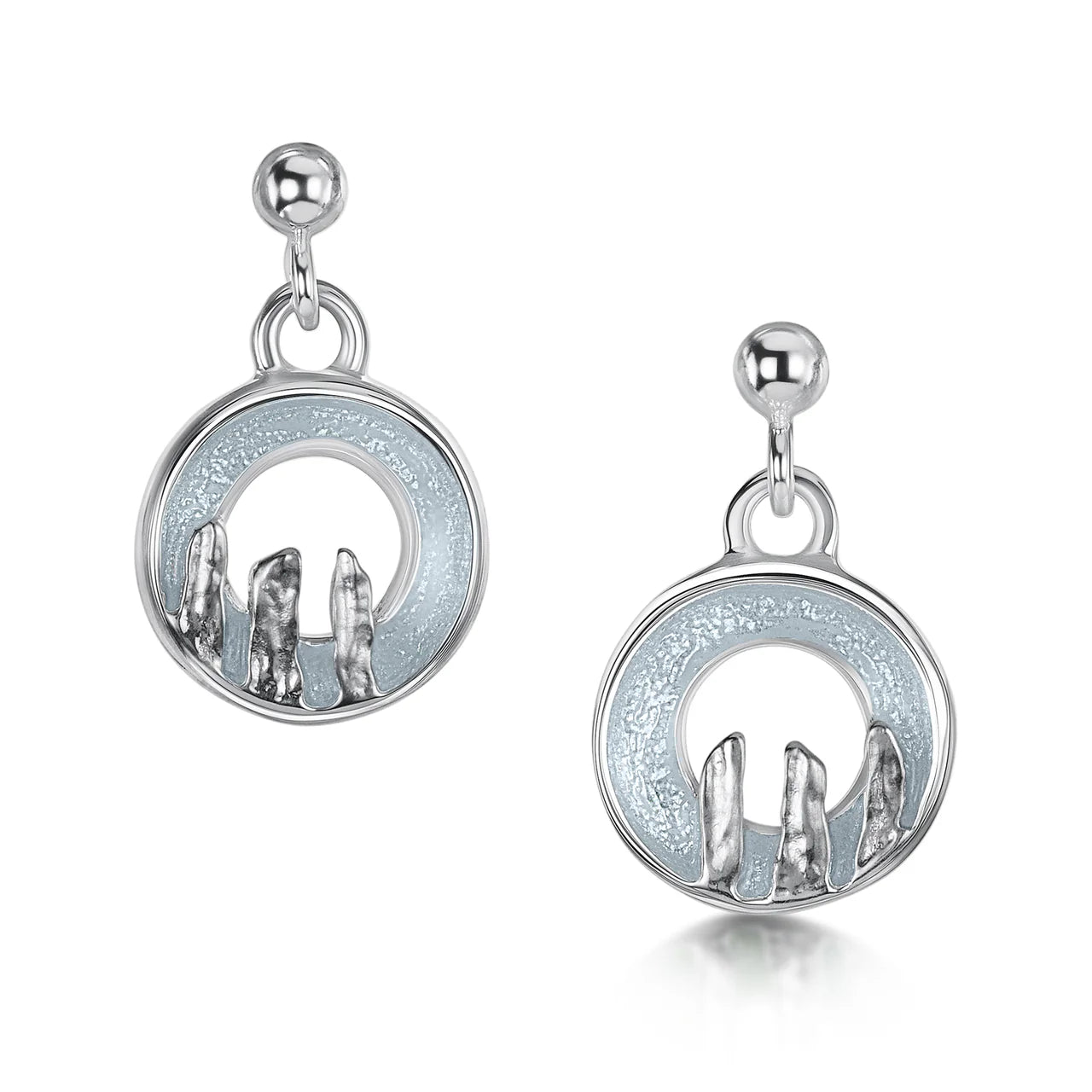 Orkney Spirit Drop Earrings in Dew Enamel