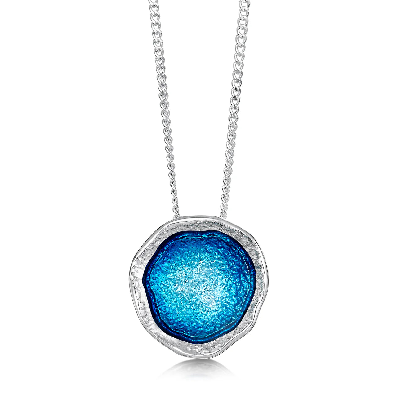 Lunar Bright Pendant Necklace in Tropical Enamel