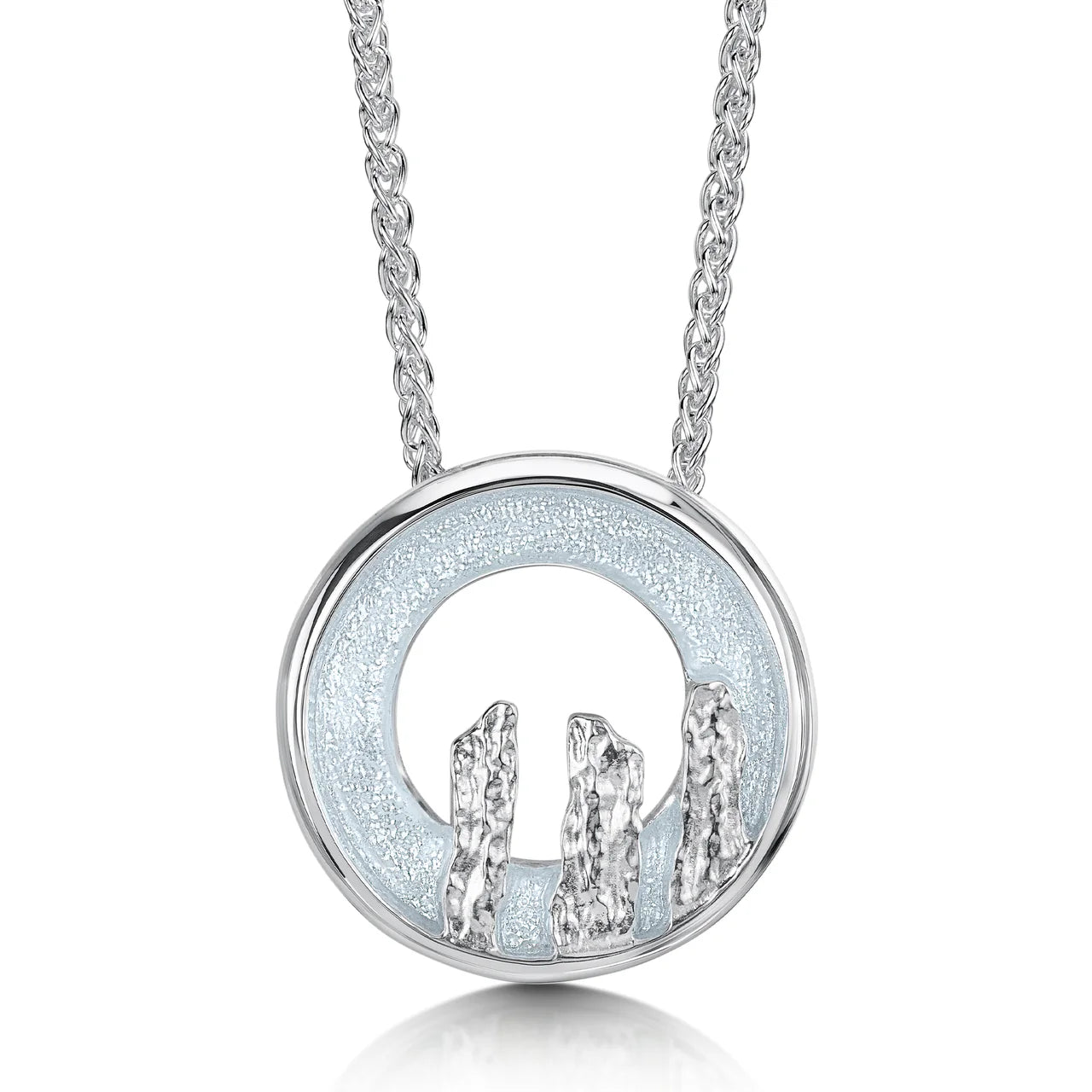 Orkney Spirit Pendant in Dew Enamel