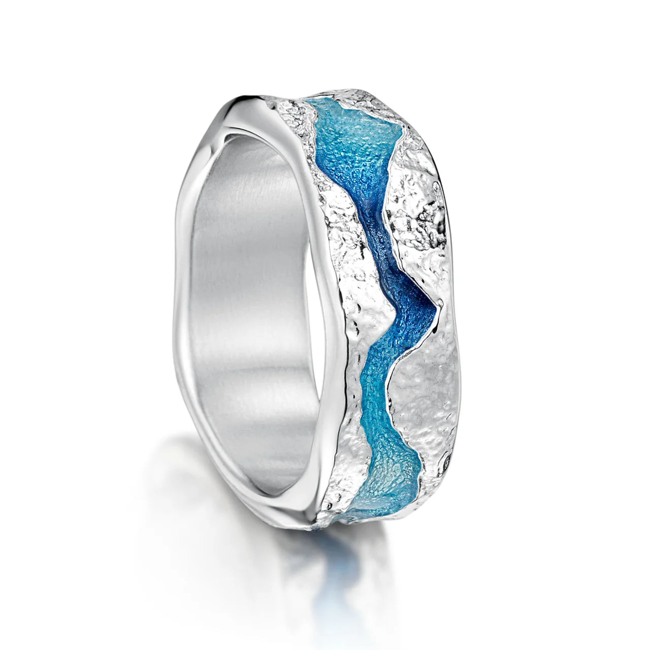 Lava Stream Dress Ring in Lichen Enamel