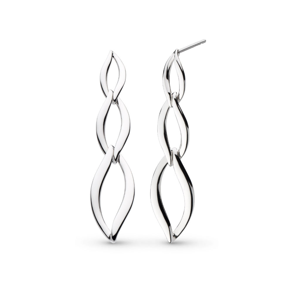 Entwine Twine Link Trio Drop Earrings