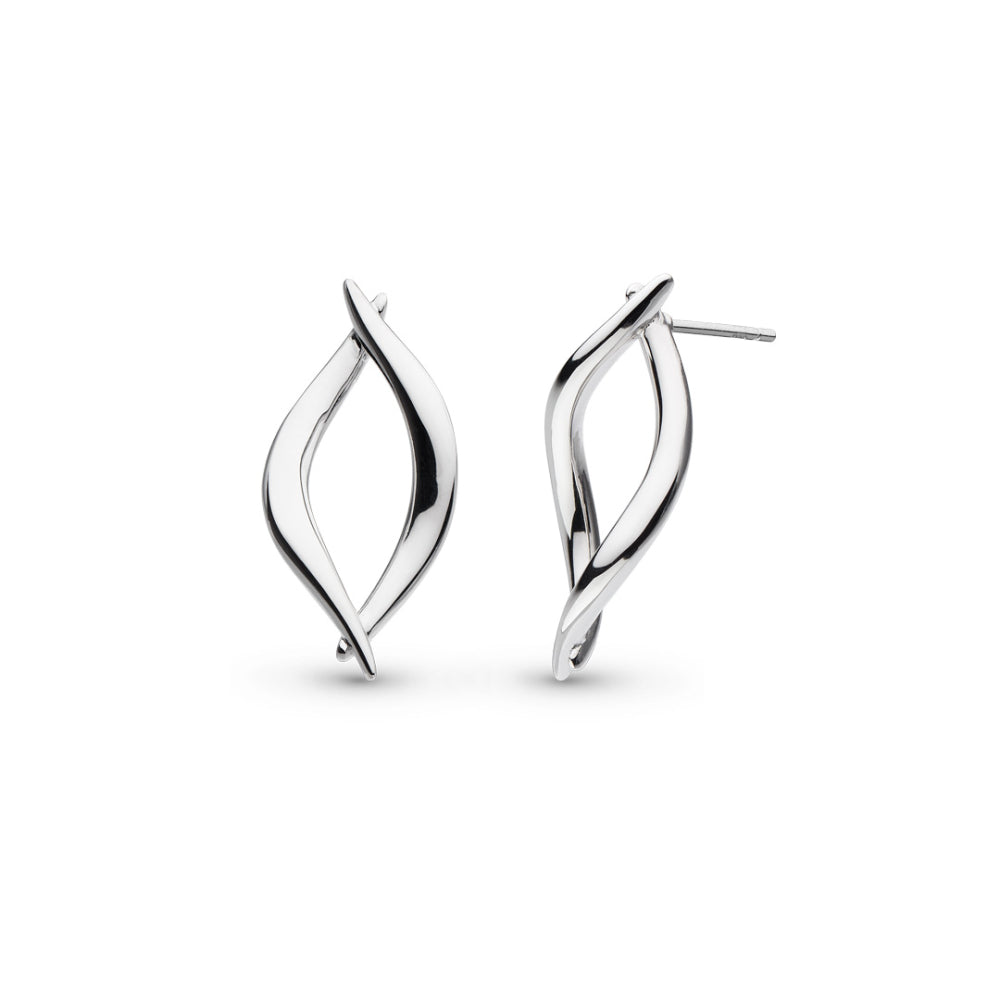 Entwine Twine Twist Link Stud Earrings