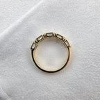Emerald Diamond Five Stone Band