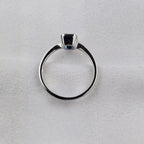 Octagonal London Blue Topaz Ring