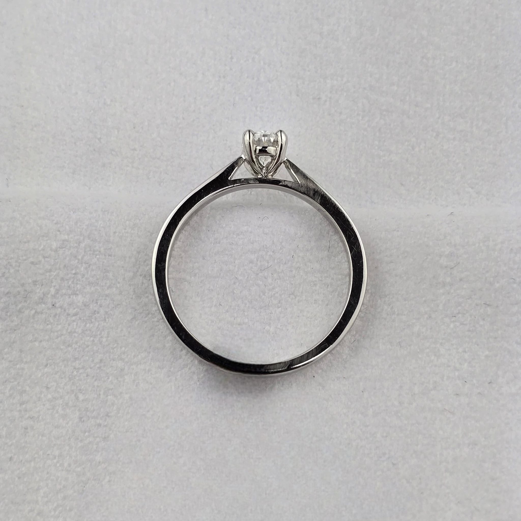 Oval Diamond Solitaire Ring