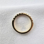 Scalloped Claw Set Diamond Band