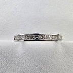 Princess Cut Channel Set Band